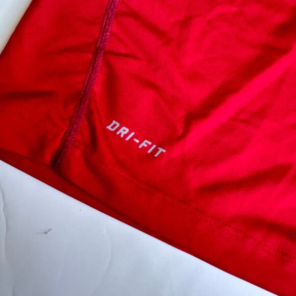 Nike Pro Combat Red Drifit Fitted Tee - Men's Large - Picture 3 of 9